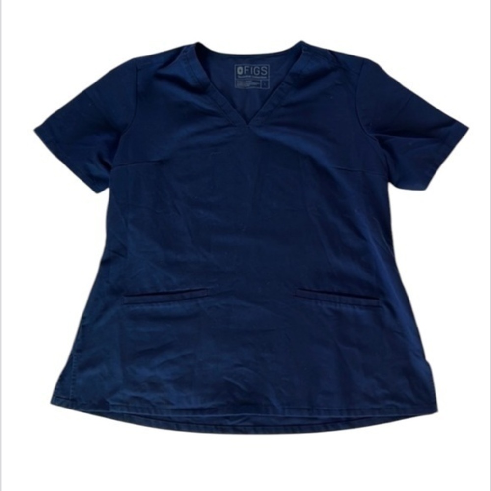 FIGS scrub top blue PO#1535* size large